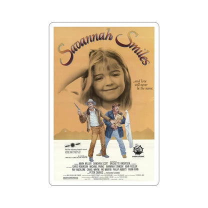Savannah Smiles 1982 Movie Poster STICKER Vinyl Die-Cut Decal 6 Inch - The Sticker Space