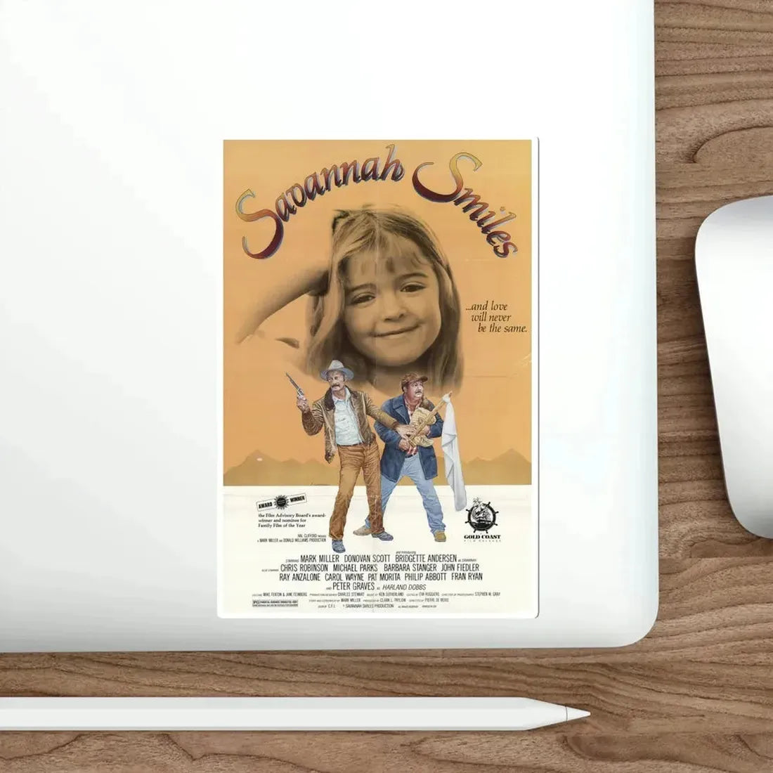 Savannah Smiles 1982 Movie Poster STICKER Vinyl Die-Cut Decal - The Sticker Space