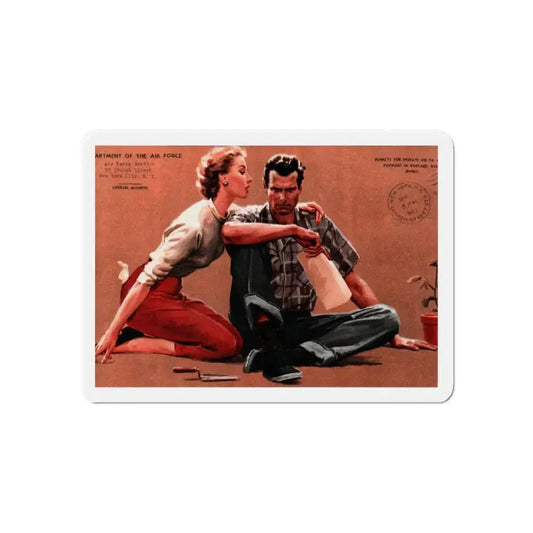 Save Something for Tomorrow, Collier's, September 27, 1952 (Magazine Illustration) Refrigerator Magnet 6 Inch Die-Cut - The Sticker Space