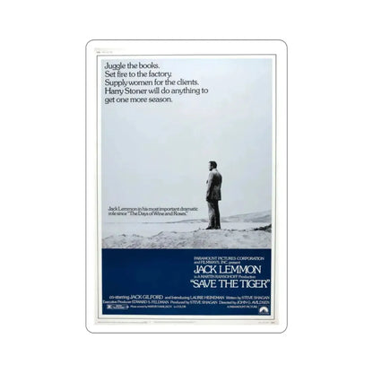 Save the Tiger 1973 Movie Poster STICKER Vinyl Die-Cut Decal - The Sticker Space