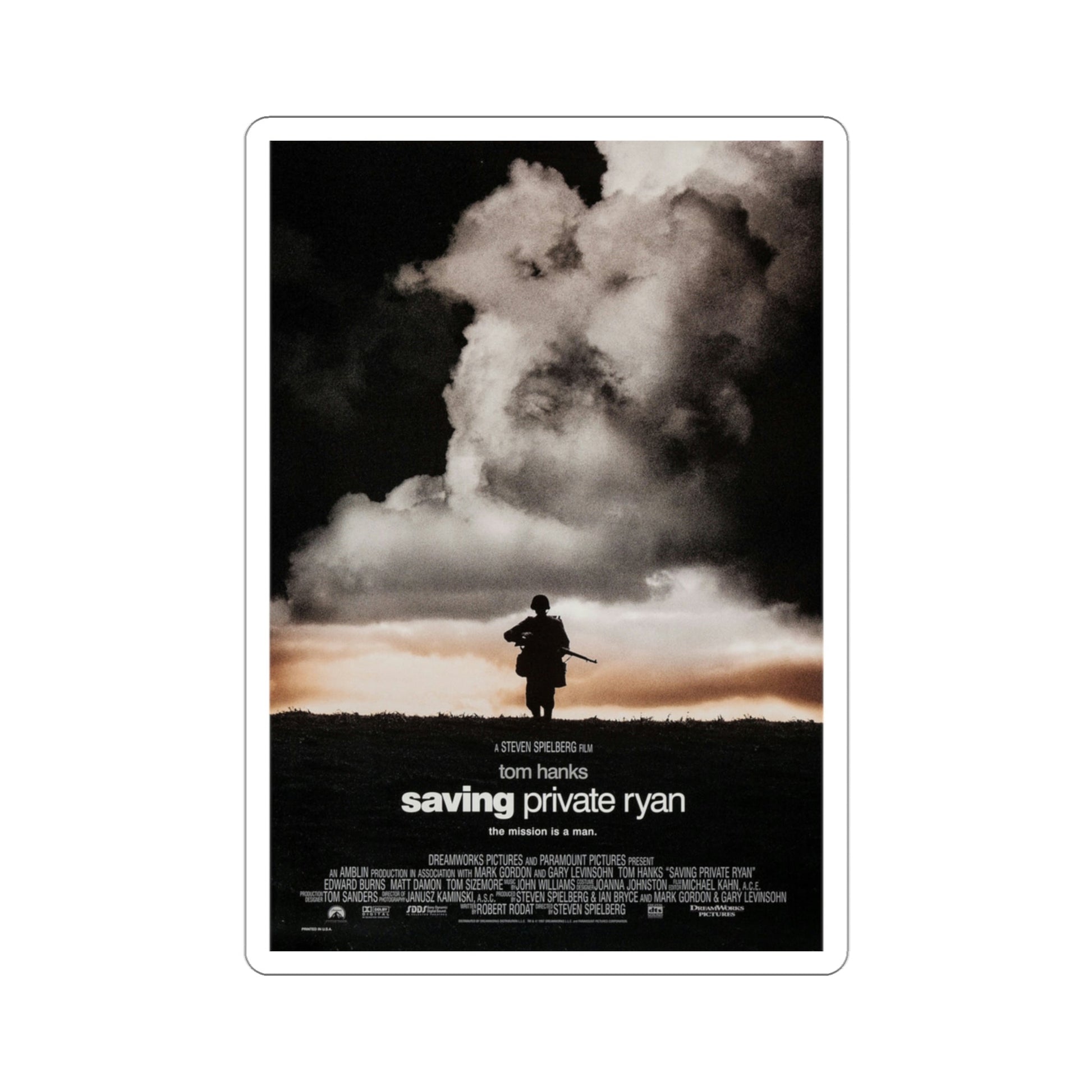 Saving Private Ryan 1998 Movie Poster STICKER Vinyl Die-Cut Decal-3 Inch-The Sticker Space