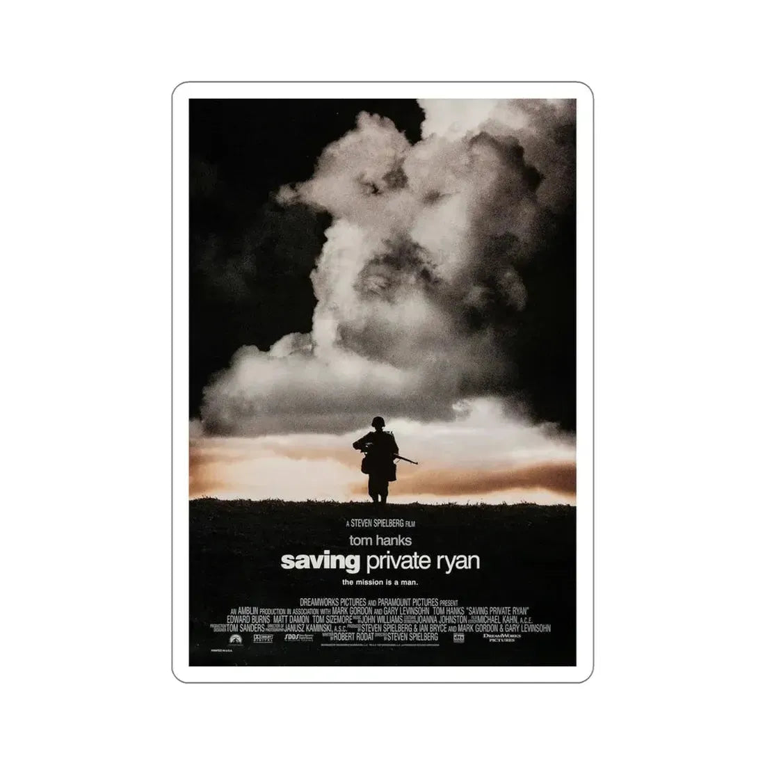 Saving Private Ryan 1998 Movie Poster STICKER Vinyl Die-Cut Decal - The Sticker Space