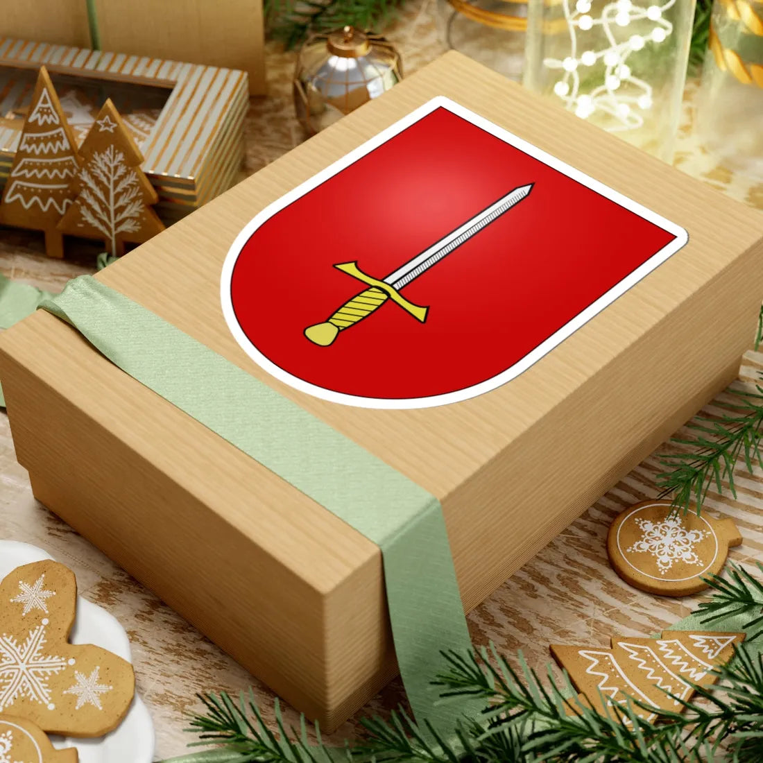 Savièse-coat of arms (Switzerland) (Coat of Arms) STICKER Vinyl Kiss-Cut Decal - The Sticker Space