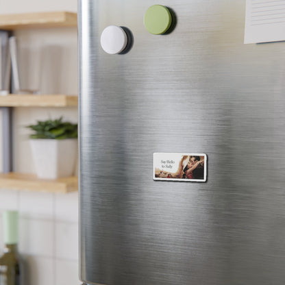 Say Hello to Sally, Collier's magazine illustration (Magazine Illustration) Refrigerator Magnet-The Sticker Space