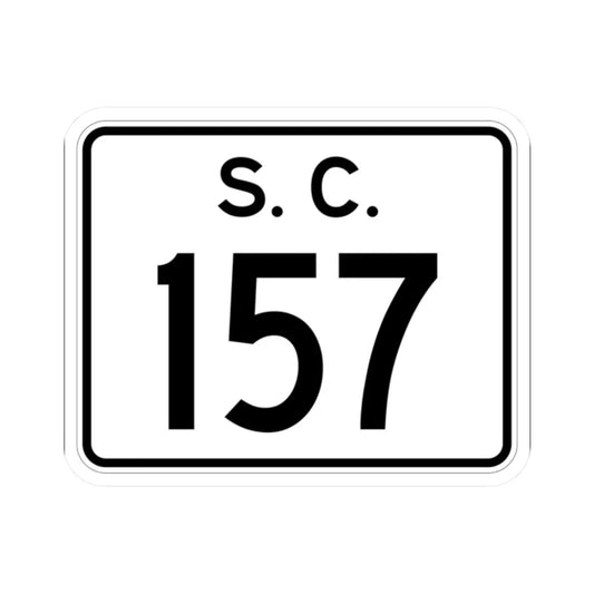 SC-157 (South Carolina) (Road Sign) STICKER Vinyl Kiss-Cut Decal 2 Inch White - The Sticker Space