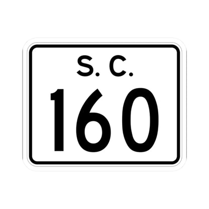SC-160 (South Carolina) (Road Sign) STICKER Vinyl Kiss-Cut Decal 2 Inch White - The Sticker Space