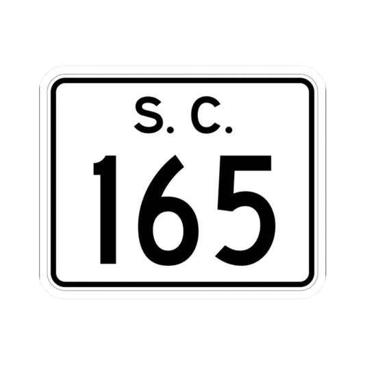 SC-165 (South Carolina) (Road Sign) STICKER Vinyl Kiss-Cut Decal 2 Inch White - The Sticker Space