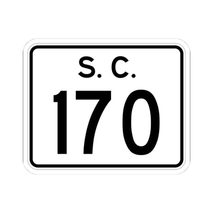 SC-170 (South Carolina) (Road Sign) STICKER Vinyl Kiss-Cut Decal 4 Inch White - The Sticker Space