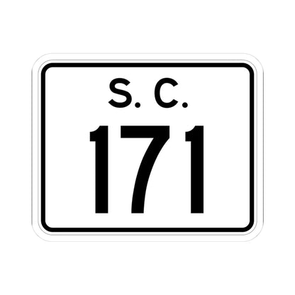 SC-171 (South Carolina) (Road Sign) STICKER Vinyl Kiss-Cut Decal 3 Inch White - The Sticker Space