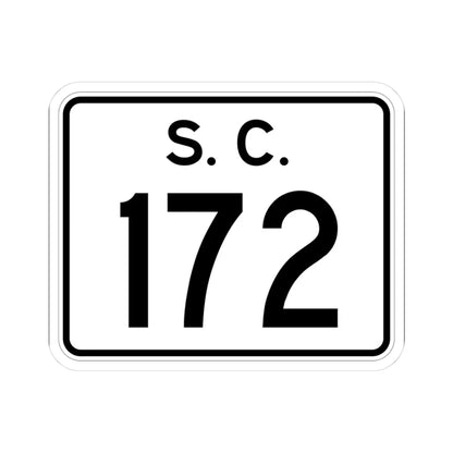 SC-172 (South Carolina) (Road Sign) STICKER Vinyl Kiss-Cut Decal 3 Inch White - The Sticker Space