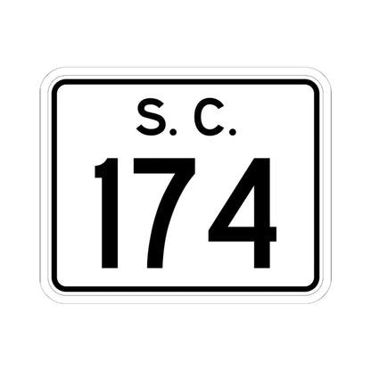 SC-174 (South Carolina) (Road Sign) STICKER Vinyl Kiss-Cut Decal 6 Inch White - The Sticker Space