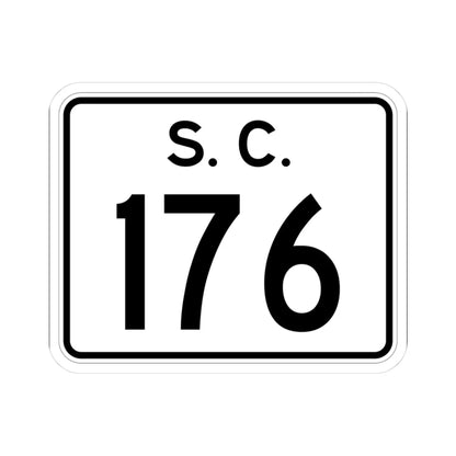 SC-176 (South Carolina) (Road Sign) STICKER Vinyl Kiss-Cut Decal 3 Inch White - The Sticker Space