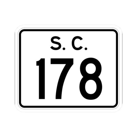 SC-178 (South Carolina) (Road Sign) STICKER Vinyl Kiss-Cut Decal 2 Inch White - The Sticker Space