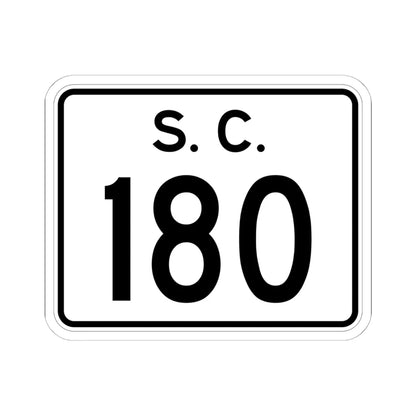 SC-180 (South Carolina) (Road Sign) STICKER Vinyl Kiss-Cut Decal 6 Inch White - The Sticker Space