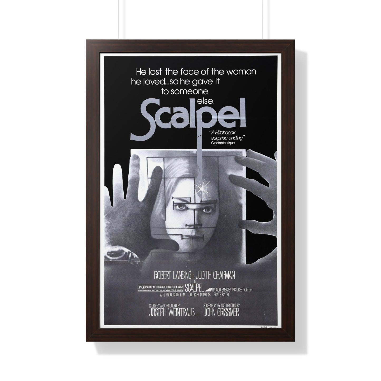 SCALPEL 1977 - Framed Movie Poster-20" x 30"-The Sticker Space