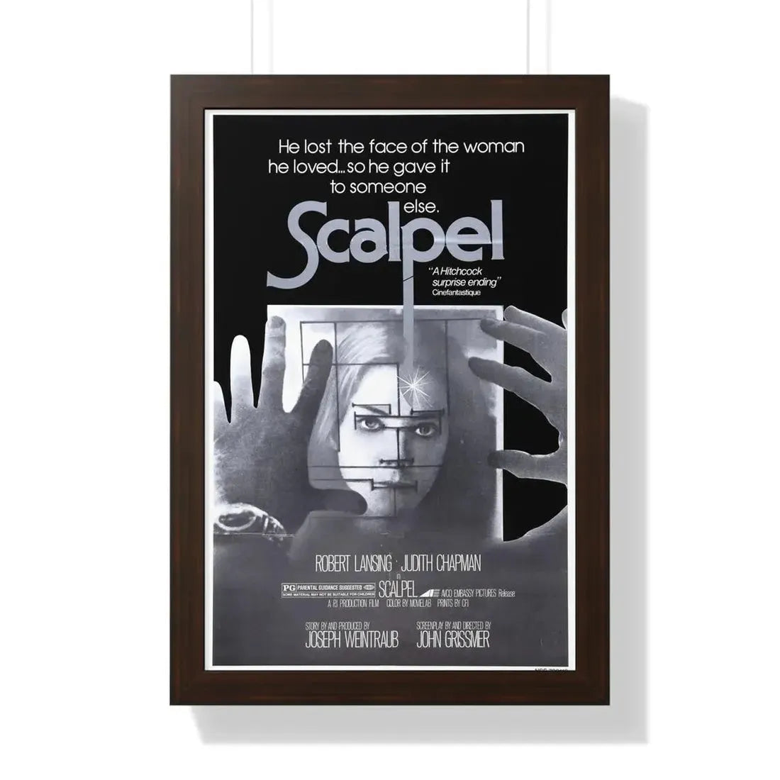 SCALPEL 1977 - Framed Movie Poster - The Sticker Space
