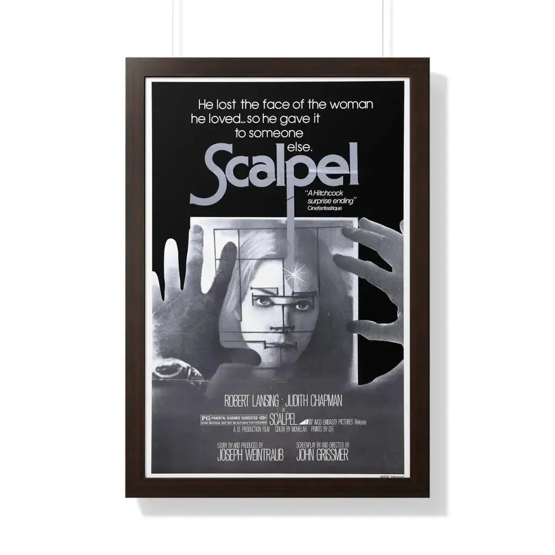 SCALPEL 1977 - Framed Movie Poster - The Sticker Space
