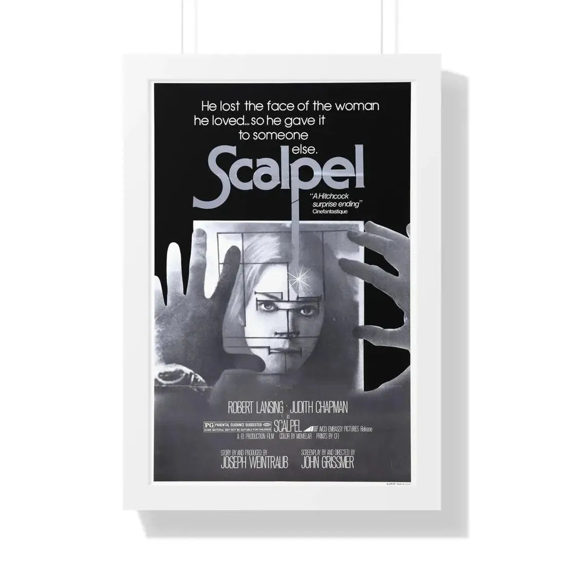 SCALPEL 1977 - Framed Movie Poster - The Sticker Space
