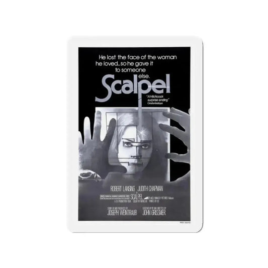 SCALPEL 1977 Movie Poster - Refrigerator Magnet 2 Inch Die-Cut - The Sticker Space