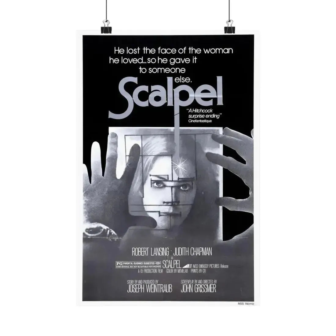 SCALPEL 1977 - Paper Movie Poster 12″ x 18″ Matte - The Sticker Space
