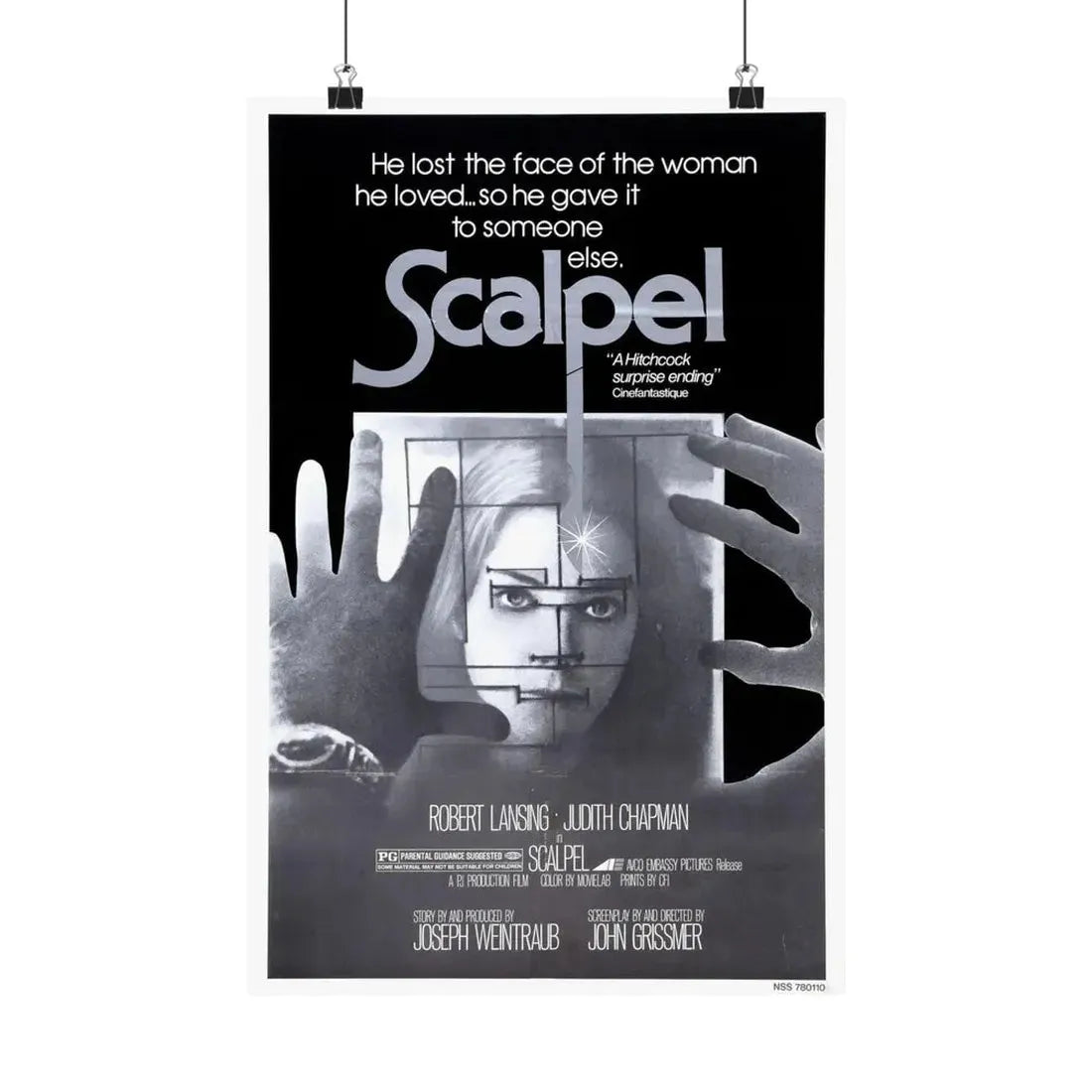 SCALPEL 1977 - Paper Movie Poster - The Sticker Space