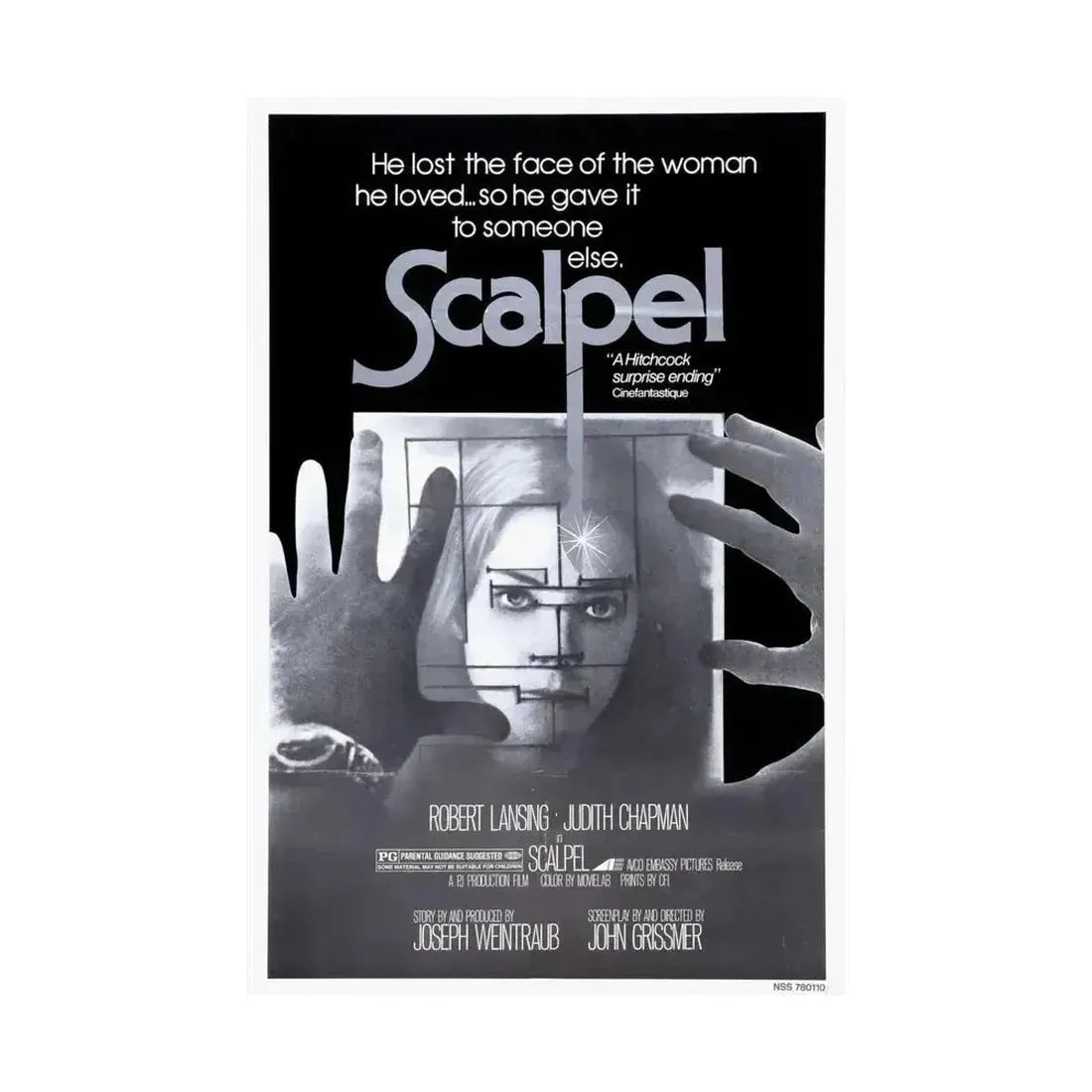 SCALPEL 1977 - Paper Movie Poster - The Sticker Space