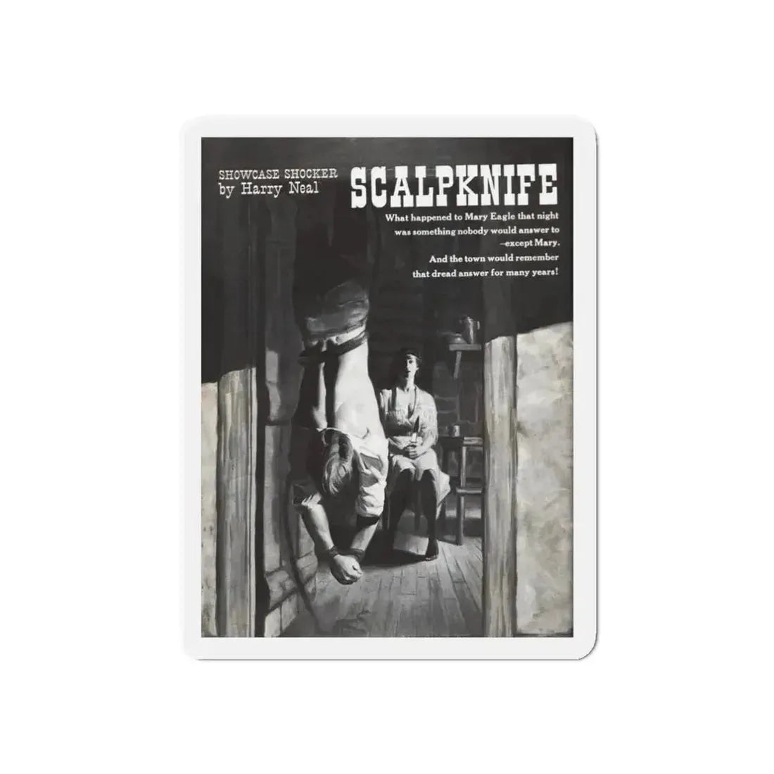 Scalpknife, Showcase magazine, No. 4 - 1961 (Magazine Illustration) Refrigerator Magnet 3 Inch Die-Cut - The Sticker Space