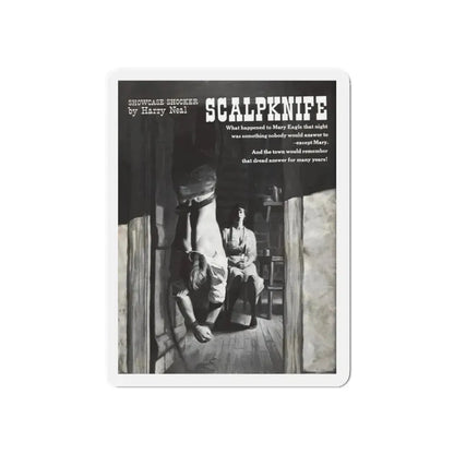 Scalpknife, Showcase magazine, No. 4 - 1961 (Magazine Illustration) Refrigerator Magnet 3 Inch Die-Cut - The Sticker Space