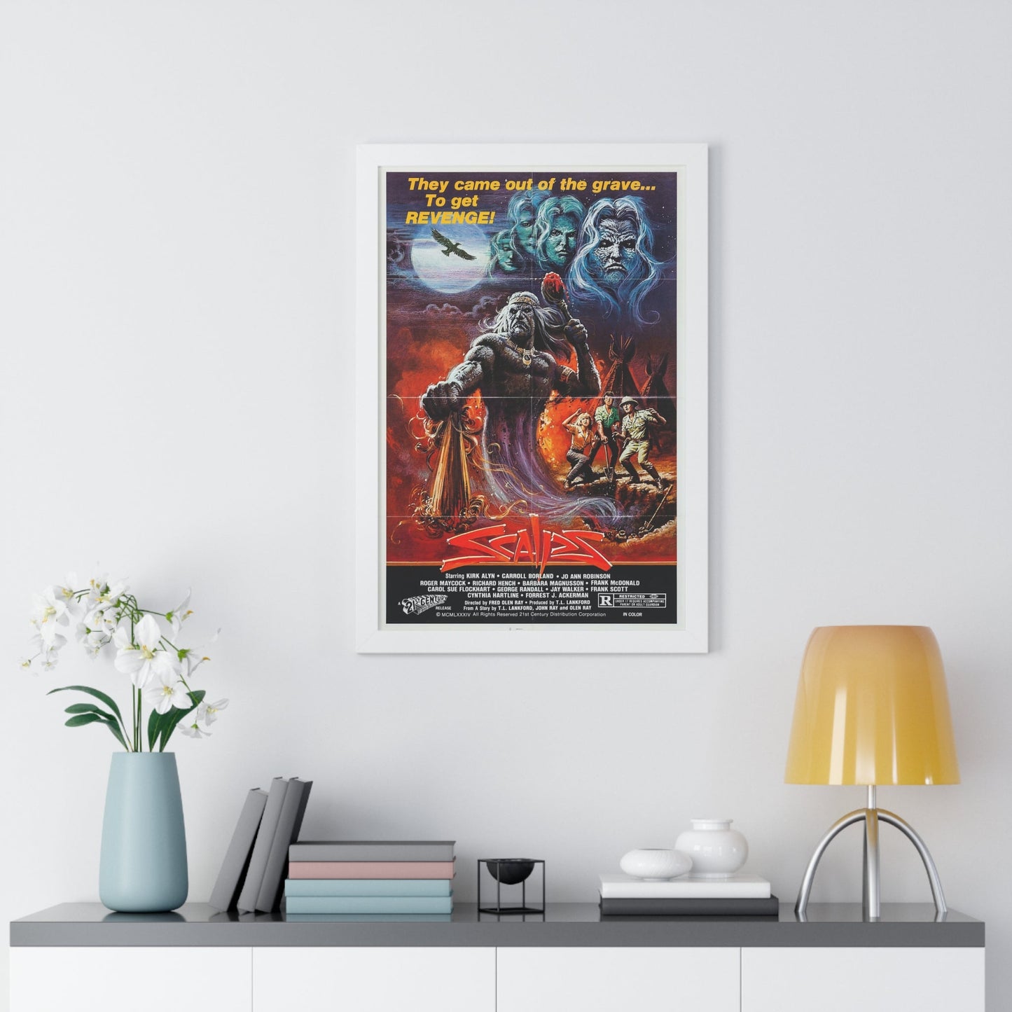 SCALPS 1983 - Framed Movie Poster-The Sticker Space