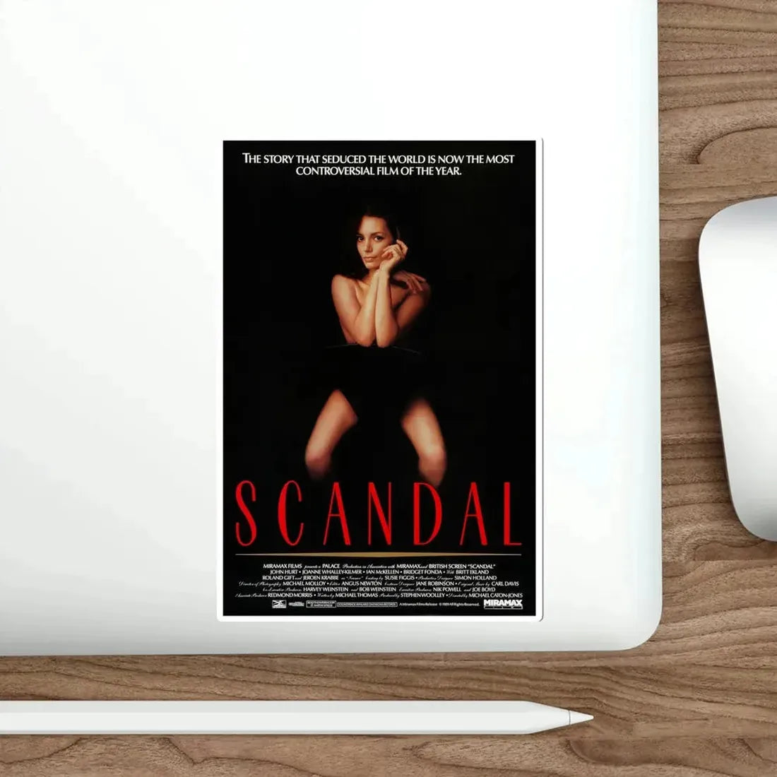 Scandal 1989 Movie Poster STICKER Vinyl Die-Cut Decal - The Sticker Space