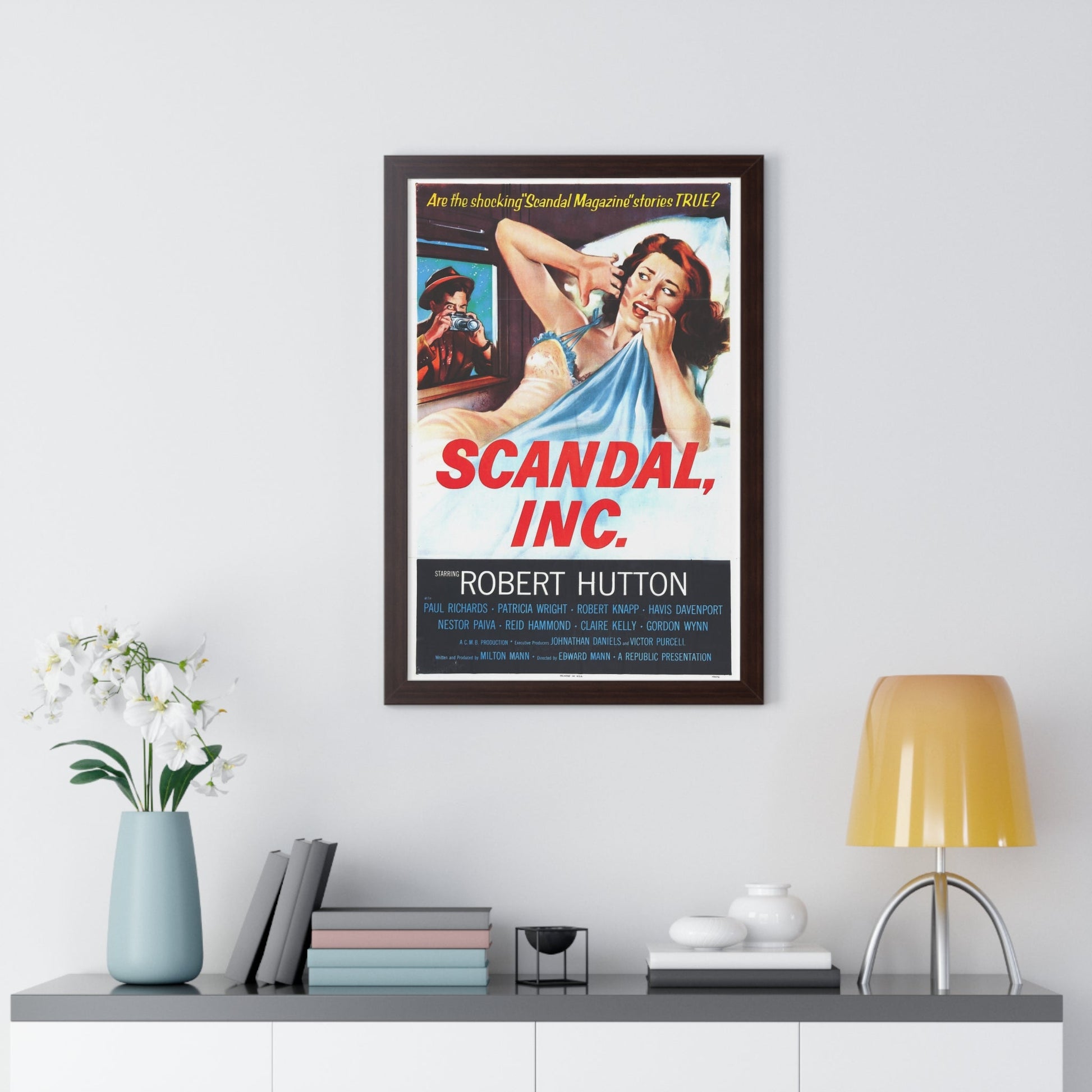 SCANDAL INC 1956 - Framed Movie Poster-The Sticker Space