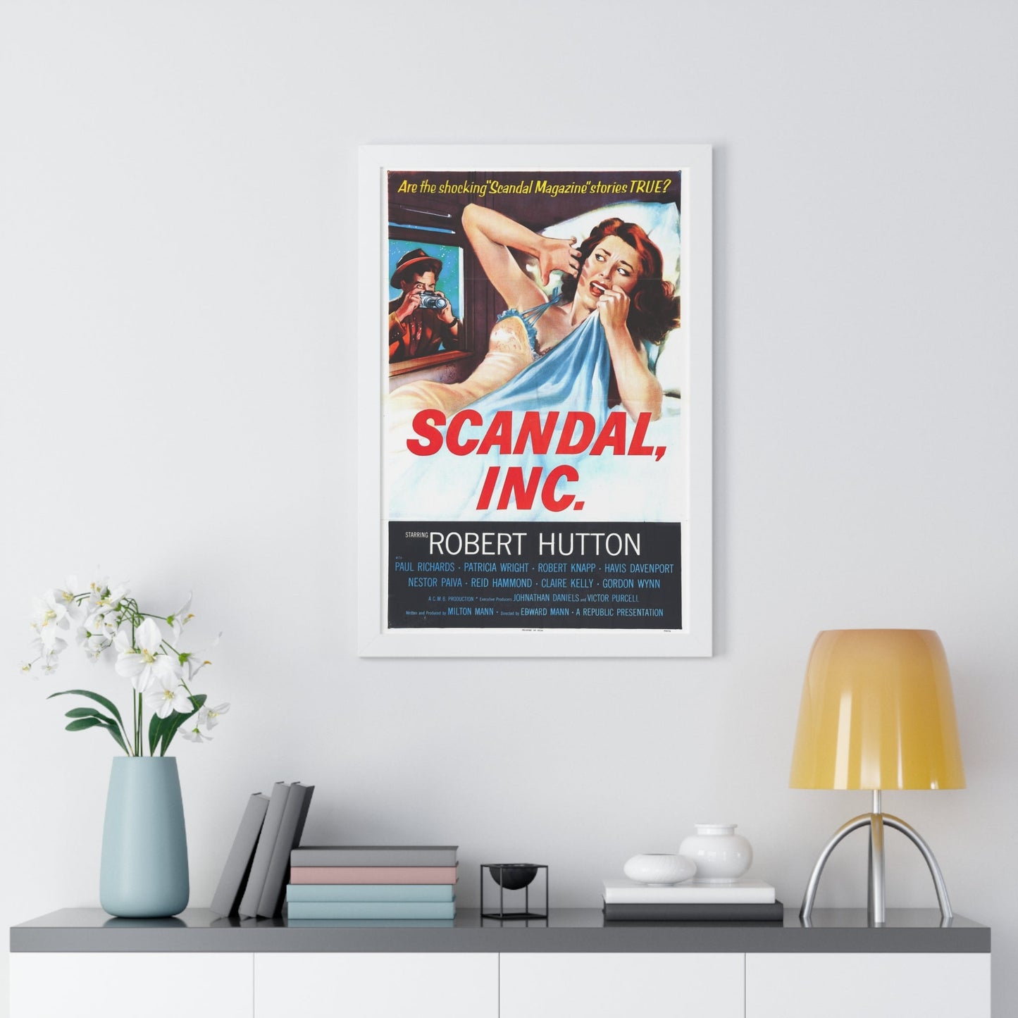 SCANDAL INC 1956 - Framed Movie Poster-The Sticker Space