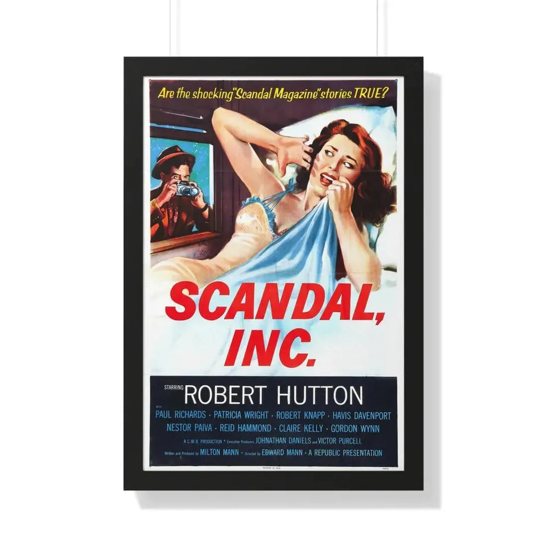 SCANDAL INC 1956 - Framed Movie Poster - The Sticker Space