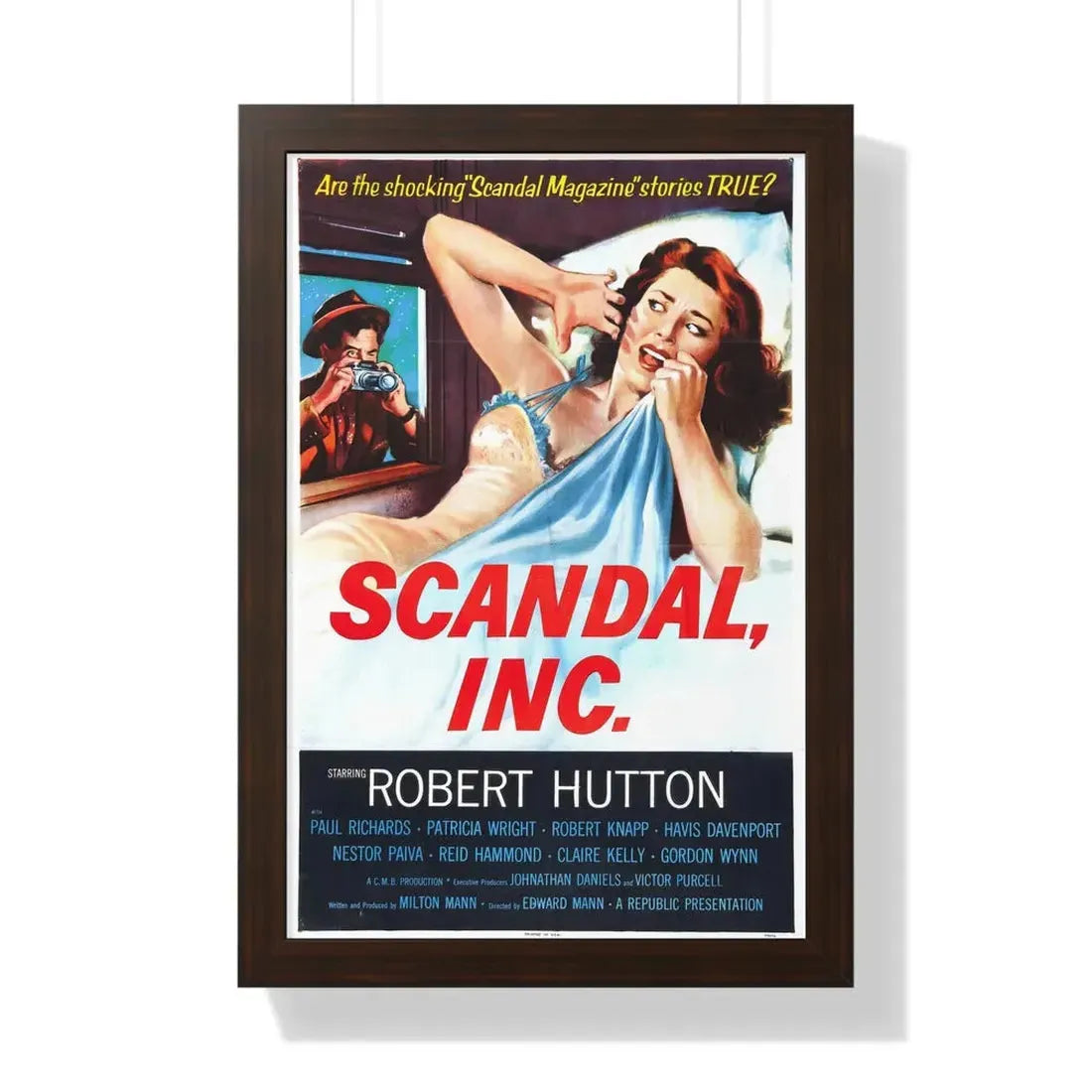 SCANDAL INC 1956 - Framed Movie Poster - The Sticker Space