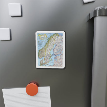 Scandinavia (1963) (Map) Refrigerator Magnet-The Sticker Space