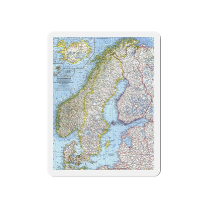 Scandinavia (1963) (Map) Refrigerator Magnet-6 × 6"-The Sticker Space