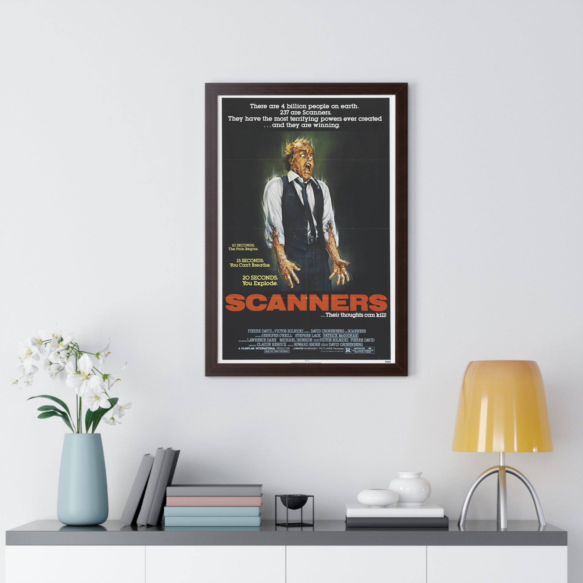 SCANNERS 1981 - Framed Movie Poster-The Sticker Space