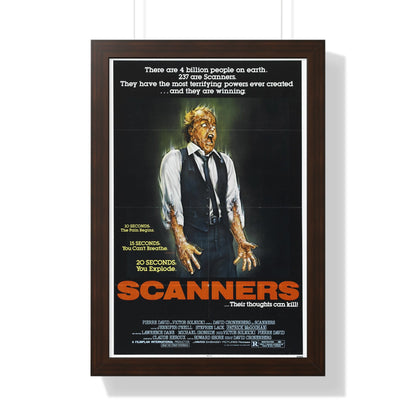 SCANNERS 1981 - Framed Movie Poster-16″ x 24″-The Sticker Space