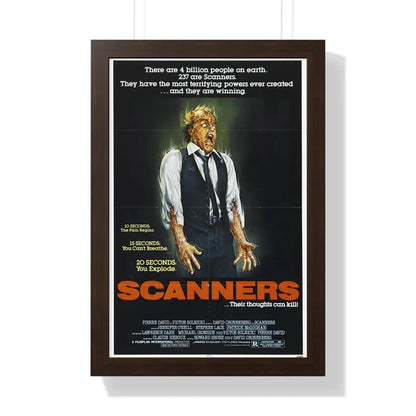 SCANNERS 1981 - Framed Movie Poster - The Sticker Space