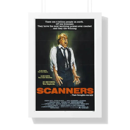 SCANNERS 1981 - Framed Movie Poster - The Sticker Space