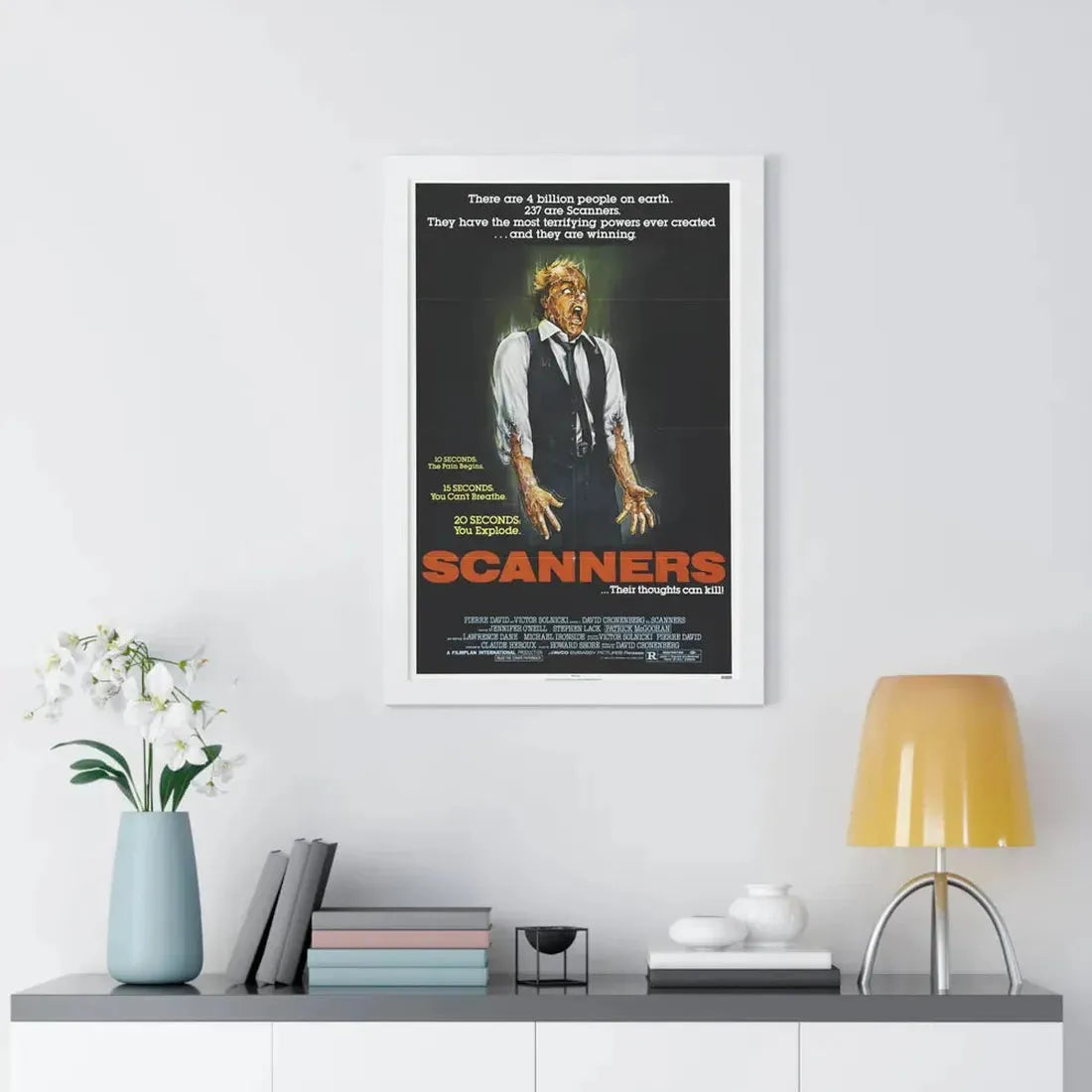 SCANNERS 1981 - Framed Movie Poster - The Sticker Space