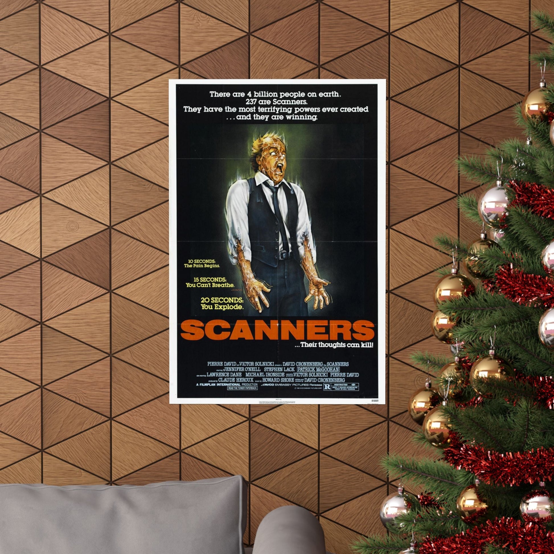 SCANNERS 1981 - Paper Movie Poster-The Sticker Space