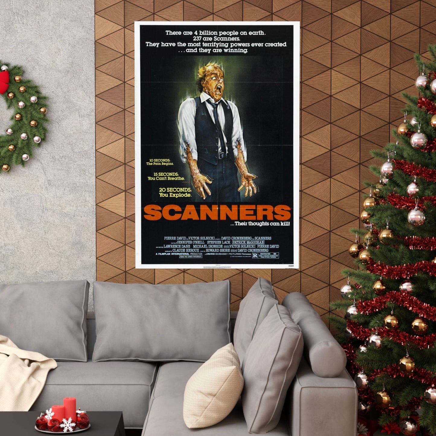 SCANNERS 1981 - Paper Movie Poster-The Sticker Space