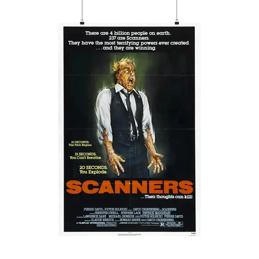 SCANNERS 1981 - Paper Movie Poster 24″ x 36″ Matte - The Sticker Space