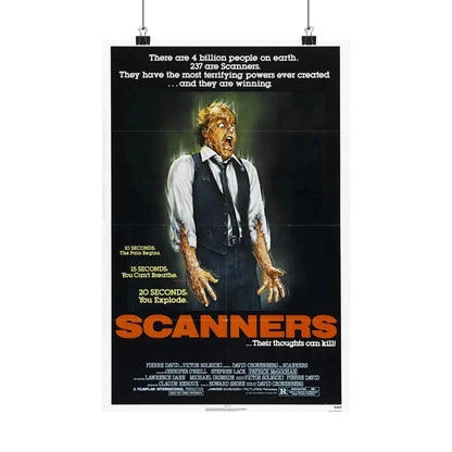 SCANNERS 1981 - Paper Movie Poster - The Sticker Space