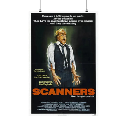 SCANNERS 1981 - Paper Movie Poster - The Sticker Space
