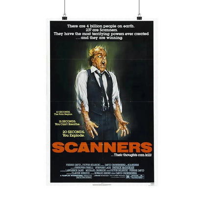 SCANNERS 1981 - Paper Movie Poster - The Sticker Space