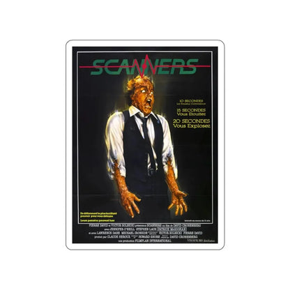 SCANNERS (FRENCH) 1981 Movie Poster STICKER Vinyl Die-Cut Decal - The Sticker Space