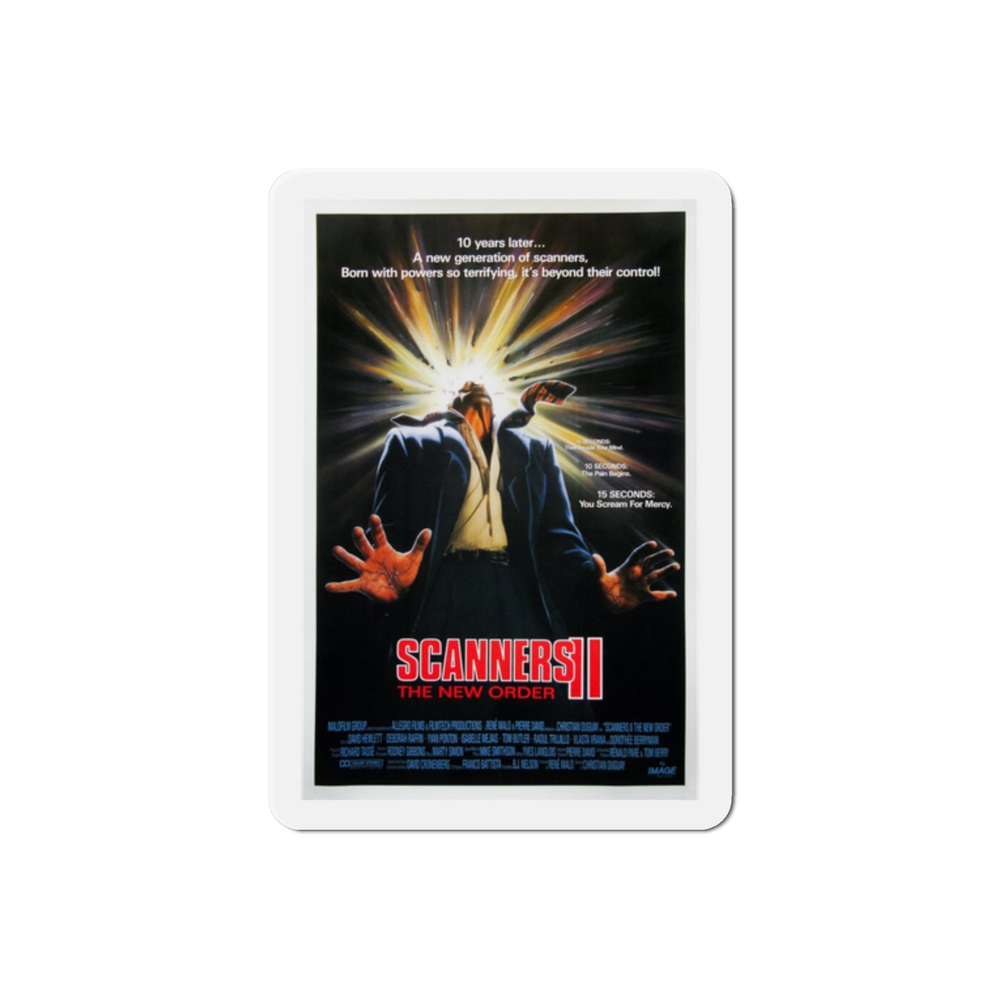 Scanners II 1991 Movie Poster Die-Cut Magnet-2" x 2"-The Sticker Space