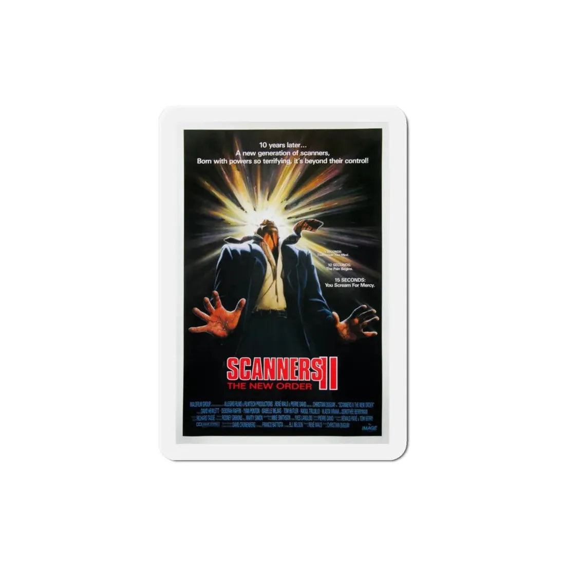 Scanners II 1991 Movie Poster Refrigerator Magnet - The Sticker Space